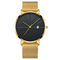 Creative Waterproof Quartz Watch for Men: Simple Calendar Design A&S Collection