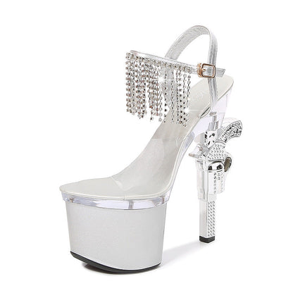Elevate Your Look with Trendy Muffin Sandals and Transparent Super High Heels CJBHNSNS31969