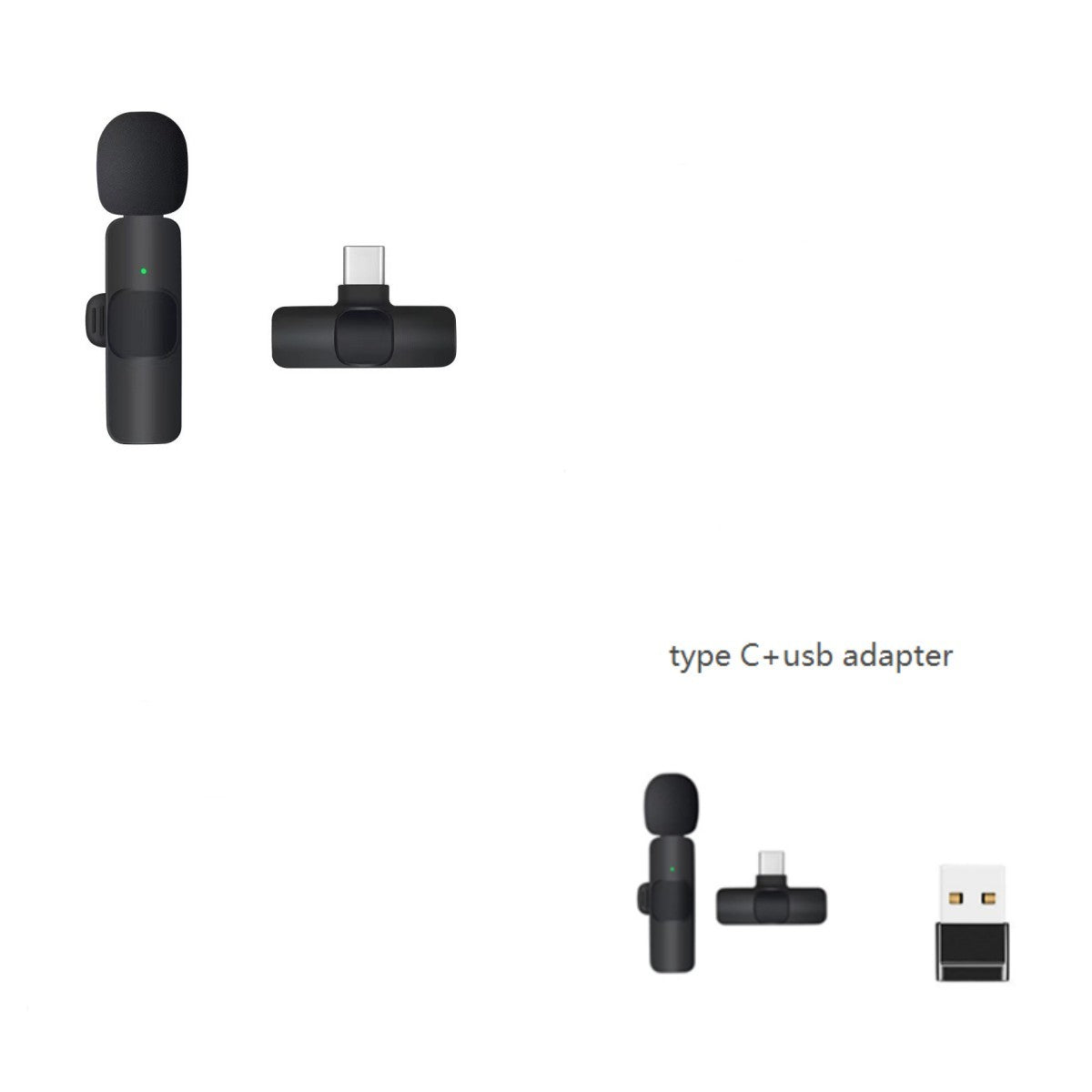 Dual Wireless Lavalier Microphone - Perfect for Outdoor Use with Crystal-Clear Audio CJ