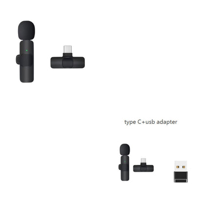Dual Wireless Lavalier Microphone - Perfect for Outdoor Use with Crystal-Clear Audio CJ