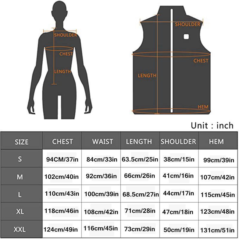 Autumn and winter ladies heating clothing art heating vest warm clothing USB charging electric vest coat A&S Collection