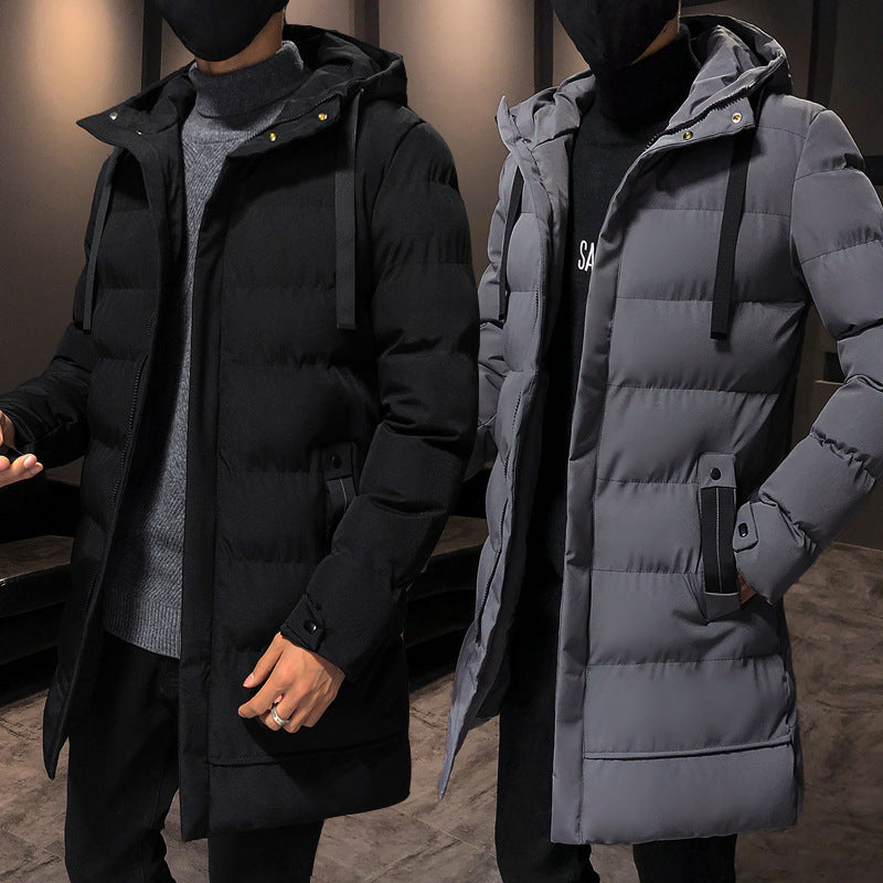 Men's long thickened cotton-padded jacket, trendy and warm for winter A&S Collection