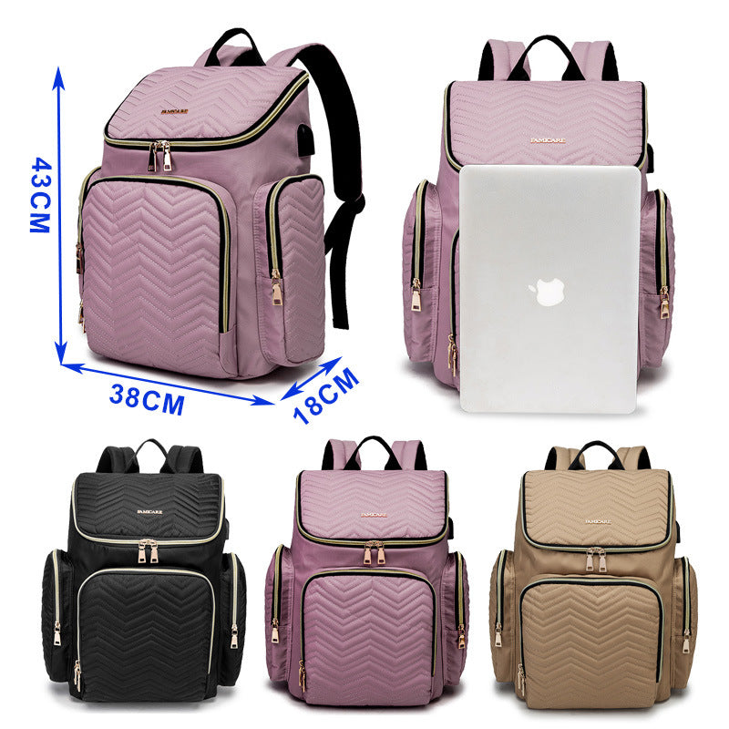 Large capacity mother and baby bag cross-border fashion women mother bag waterproof mother bag A&S Collection