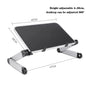 Adjustable Laptop Desk Stand Portable Aluminum Ergonomic Lapdesk For TV Bed Sofa PC Notebook Table Desk Stand With Mouse Pad A&S Collection
