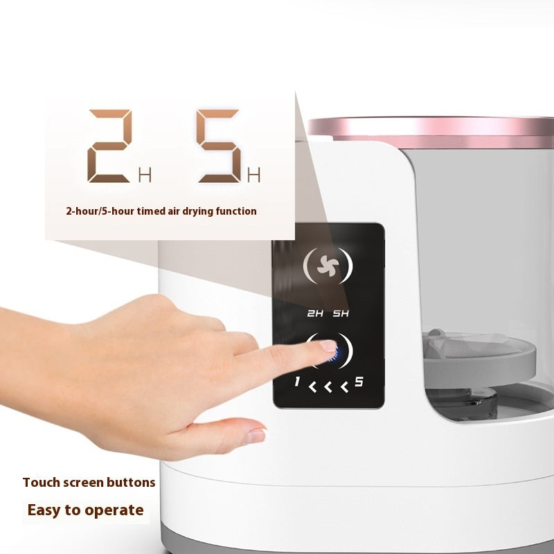 **Rechargeable brush cleaner—efficient, automatic, and time-saving elegance.** CJ