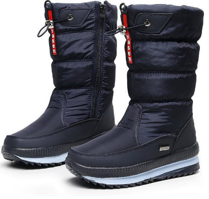 Winter New Plus Velvet Thick Cotton Shoes Thermal Middle Tube Waterproof Non-slip Boots A&S Collection