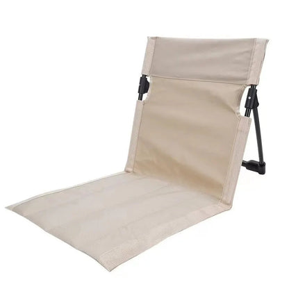 Foldable Camping Chair Outdoor Garden Park Single Lazy Chair Backrest Cushion Picnic Camping Folding Back Chair Beach Chairs A&S Collection
