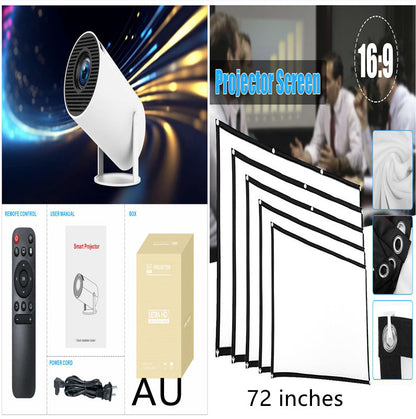 HY300 Pro Projector Home Theater Entertainment Portable Small Projector A&S Collection