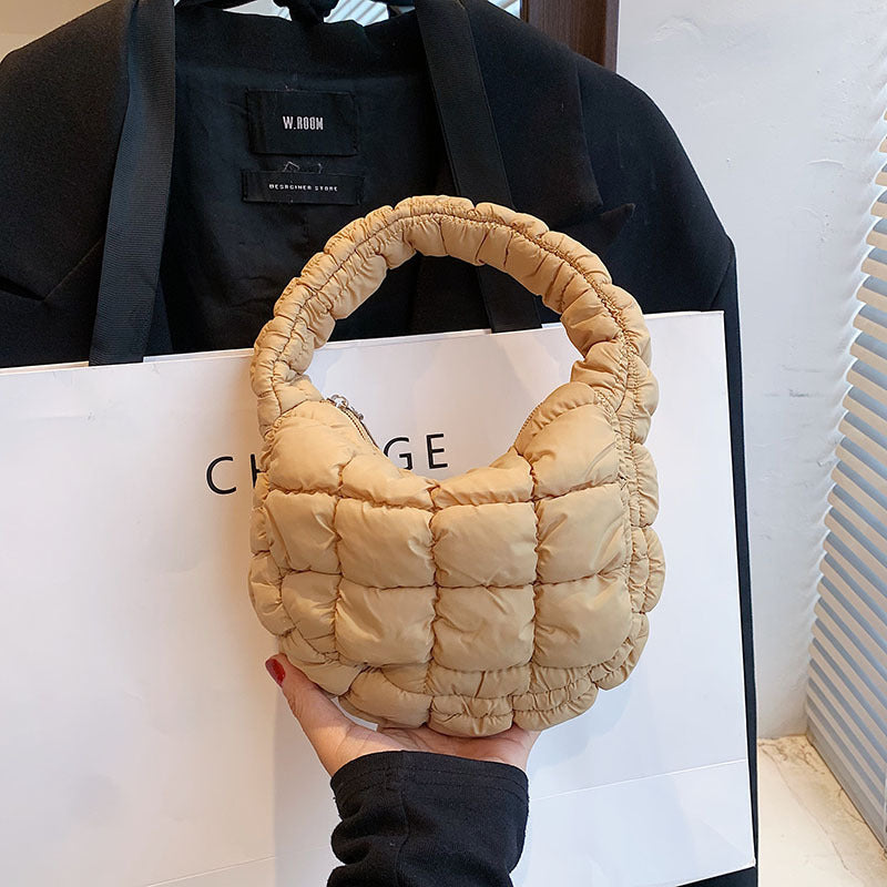 Chic pleated cloud bag: unique, spacious, and stylish A&S Collection