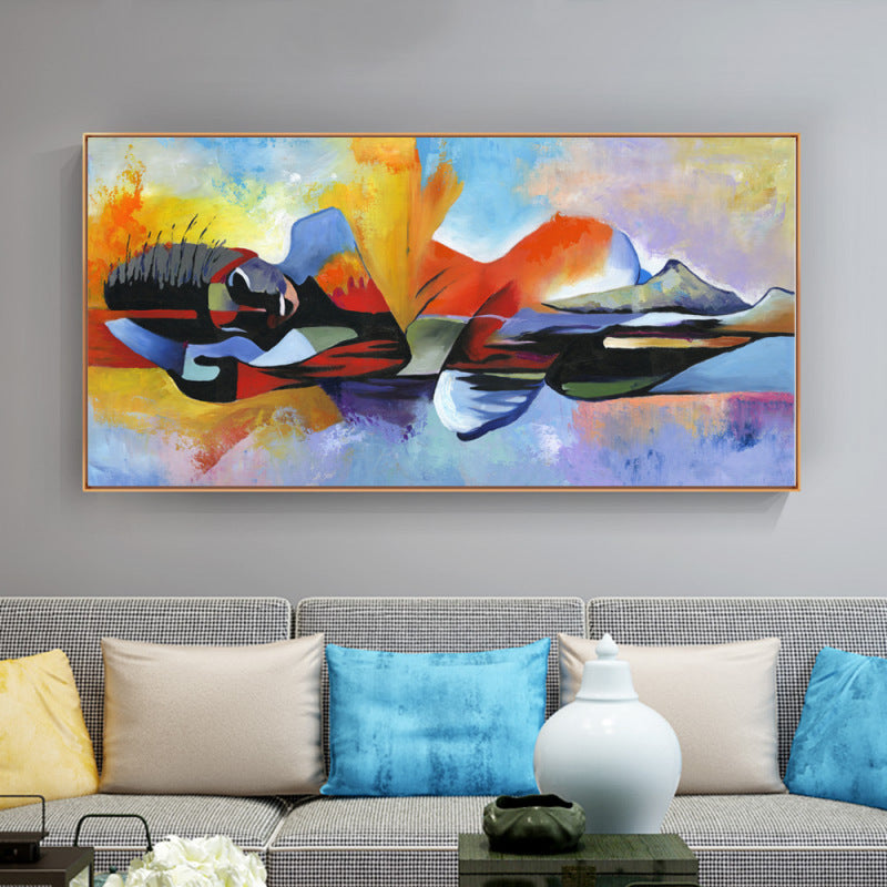 Abstract religious poster oil painting living room wall art decoration hanging picture frameless core A&S Collection