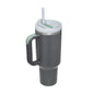 40 Oz Tumbler With Handle Straw Insulated, Stainless Steel Spill Proof Vacuum Coffee Cup Tumbler With Lid Tapered Mug Gifts For Valentine Lover Suitable For Car Gym Office Travel A&S Collection