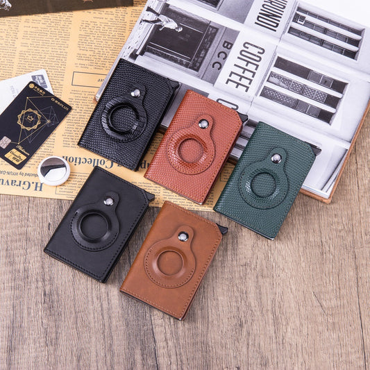 Men's Anti-theft Swipe Card Holder Tracker Hole A&S Collection