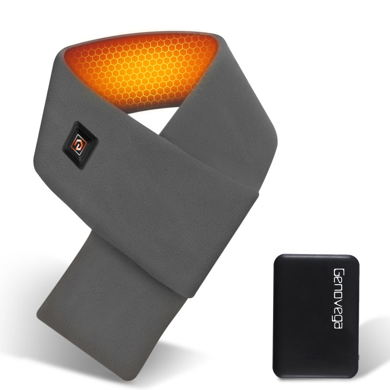 Stylish graphene heating electric scarf with adjustable heat settings, perfect for staying warm and chic. A&S Collection