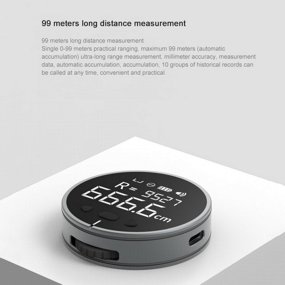 LCD Distance Measuring Instrument Electronic Measuring Ruler Tape Measure High Definition Digital LCD High Precision Electronic Measuring Ruler Tool A&S Collection
