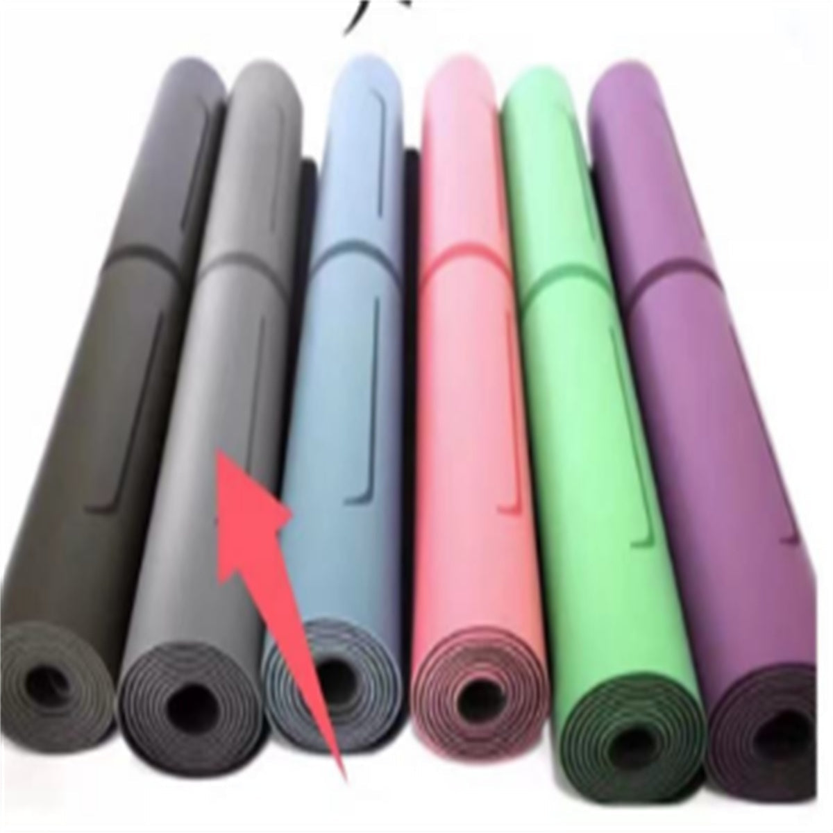 Natural Rubber Non-slip Professional 5mm Thickness Yoga Mat A&S Collection
