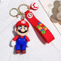 Game Super Mario Bros Keychain Anime Figure Car Decoration Backpack Pendant Accessories Kids Toy Christmas Birthday Gifts gsmFI