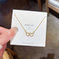 Fashion Titanium Steel Necklace - Light Luxury Design with Advanced Sense for Unique Style CJ