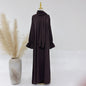 All flared sleeve dress- This elegant, long-sleeved dress features a sophisticated high neck with a draped scarf detail, perfect for a refined look. A&S Collection