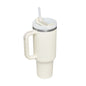 40 Oz Tumbler With Handle Straw Insulated, Stainless Steel Spill Proof Vacuum Coffee Cup Tumbler With Lid Tapered Mug Gifts For Valentine Lover Suitable For Car Gym Office Travel A&S Collection