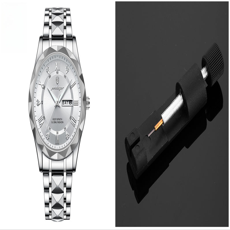 Men's Waterproof Double Calendar Luminous Quartz Watch A&S Collection