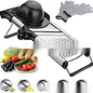 Stainless Steel Chopper Set Mandolin Grater Slicer Cut Resistant Gloves A&S Collection