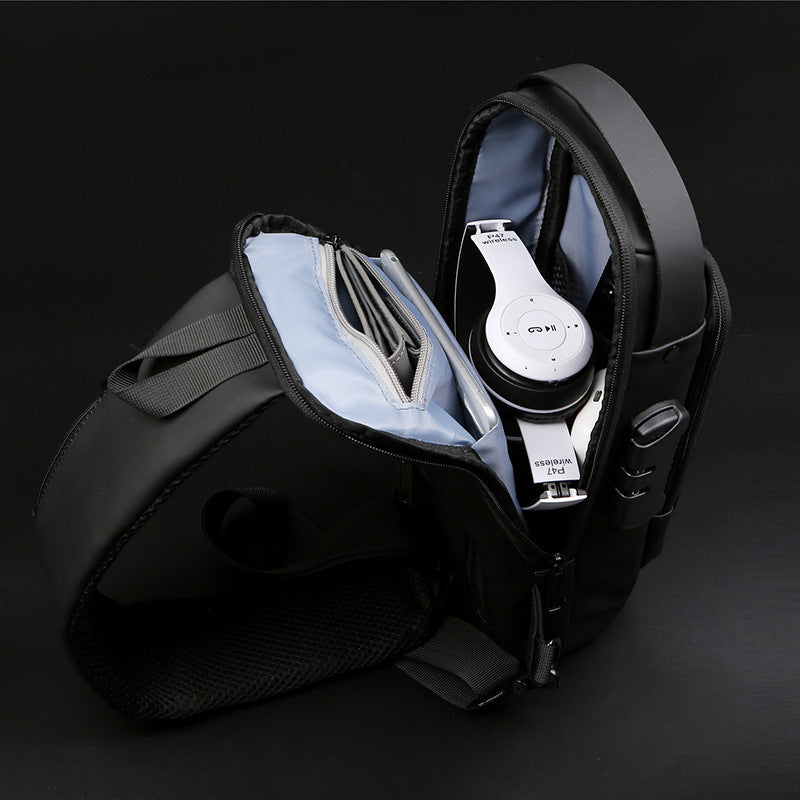 Motorcycle Chest Bag Password Anti-theft Men's Fashion A&S Collection