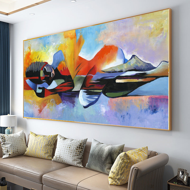 Abstract religious poster oil painting living room wall art decoration hanging picture frameless core A&S Collection