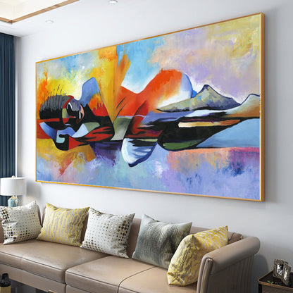 Abstract religious poster oil painting living room wall art decoration hanging picture frameless core A&S Collection