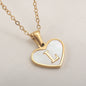 26 Letter Heart-shaped Necklace White Shell Love Clavicle Chain Fashion Personalized Necklace For Women Jewelry Valentine's Day A&S Collection