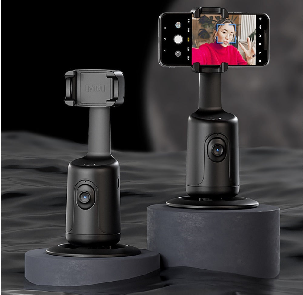 360° Auto Face Tracking AI Gimbal | Smart Phone Holder for Vlogging, Video, and Live Streaming Stabilizer Tripod CJ