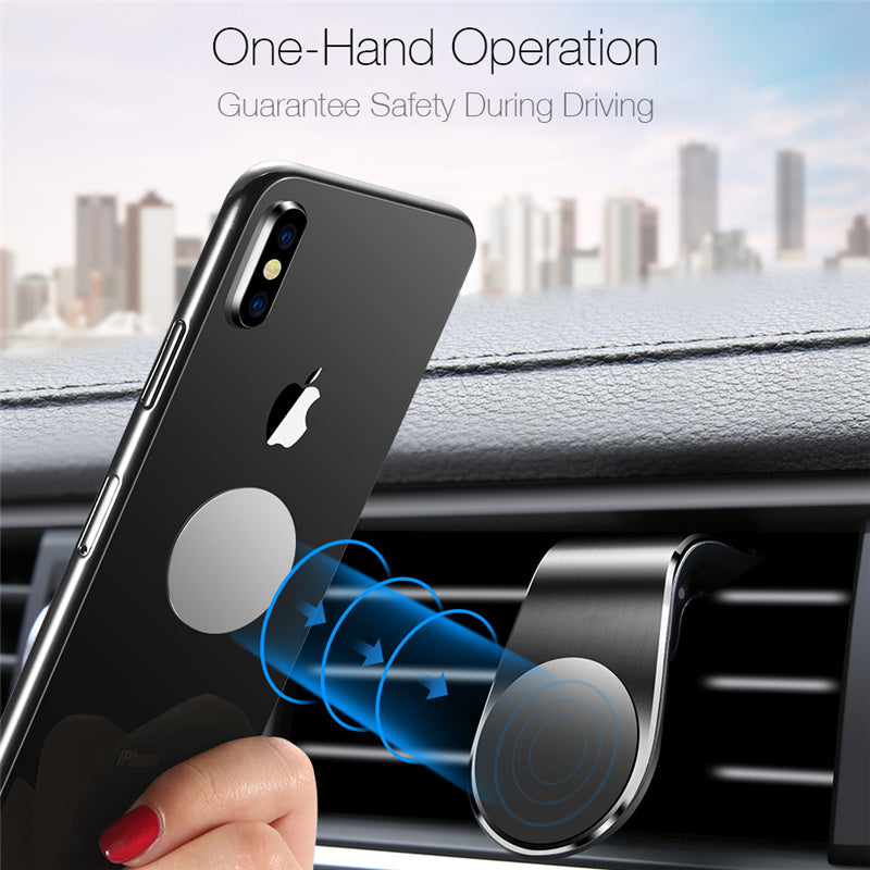 360° Magnetic Car Phone Holder | Air Vent Mount Stand for GPS and Hands-Free Use CJ
