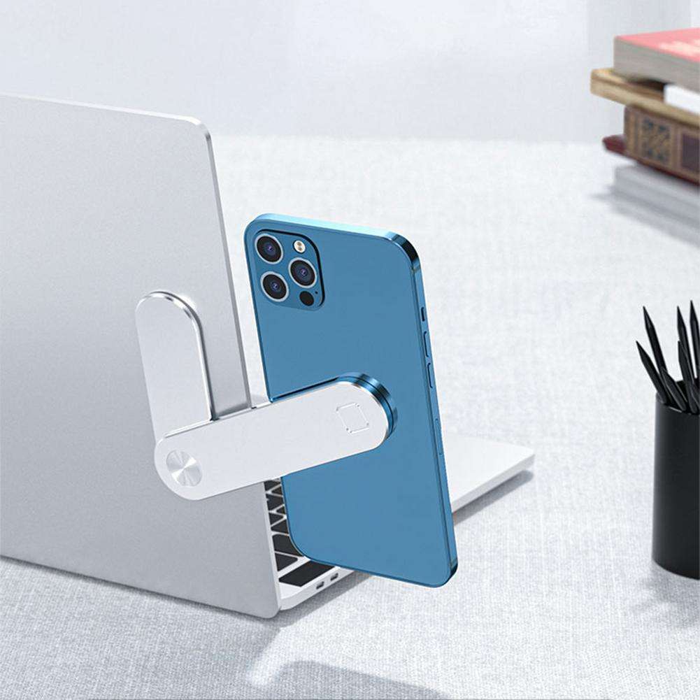 Adjustable Magnetic Laptop Side Clip | Foldable Dual-Screen Phone & Tablet Holder for Monitor Expansion CJ