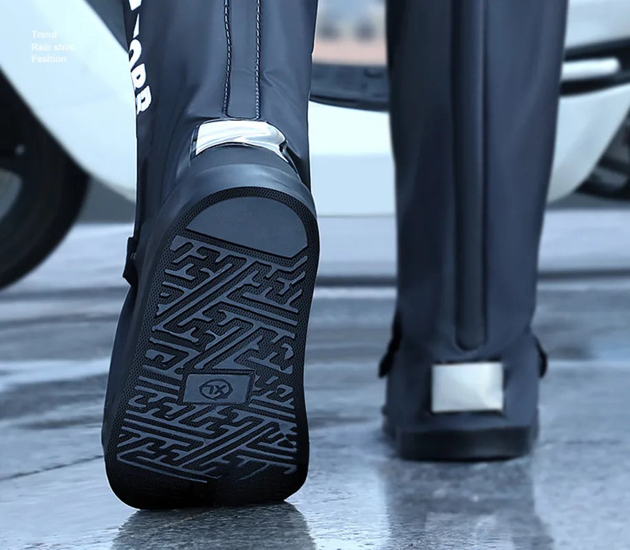 High Tube Rain Shoe Covers Hot Sell Creative Waterproof Reusable Motorcycle Cycling Bike Rain Boot Rainproof Shoes Cover A&S Collection