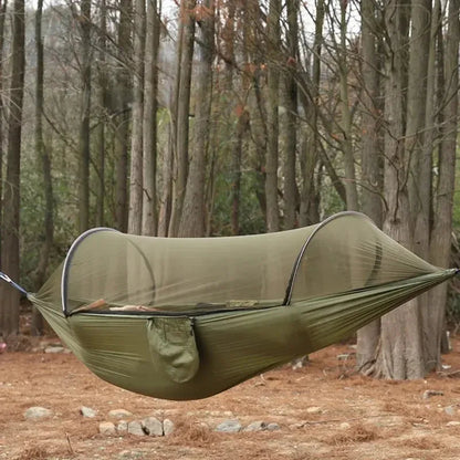 2 Person Outdoor Camping Hammock with Mosquito Net Portable Comfortable Sleeping Tent Hammock Outdoor Furniture Bed A&S Collection