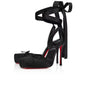 Stunning diamond high heels: red bottom, serpentine toe, and elegant design. A&S Collection