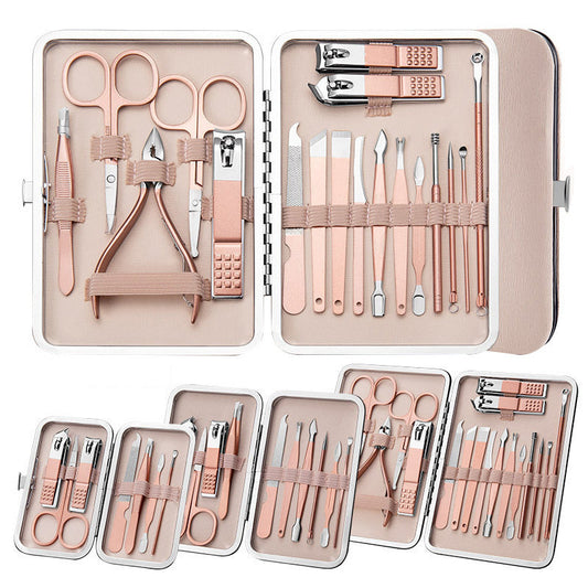 Professional Scissors Nail Clippers Set Ear Spoon Dead Skin Pliers Nail Cutting Pliers Pedicure Knife Nail Groove Trimmers A&S Collection