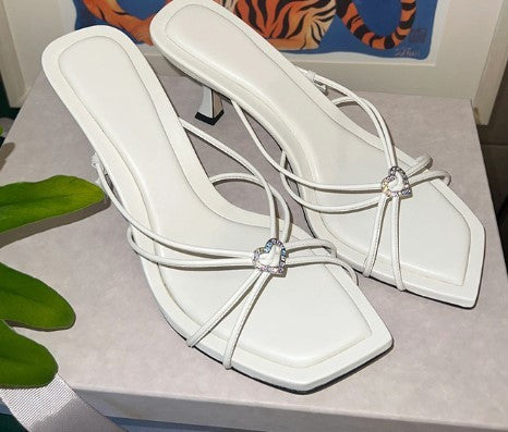 Romantic Rhinestone Thin Heels: High Heels for Women Who Love Elegance CJYD1813356