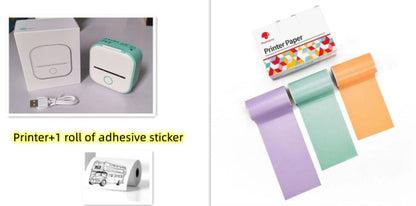 Portable Mini Thermal Label Printer: Home Photo Printer and Student Study Aid with Bluetooth Compatibility – Ideal for Price Tags and Error Correction A&S Collection