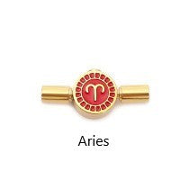 Elegant Constellation Bracelet: Stainless Steel and Leather, Preserved Color Design A&S Collection
