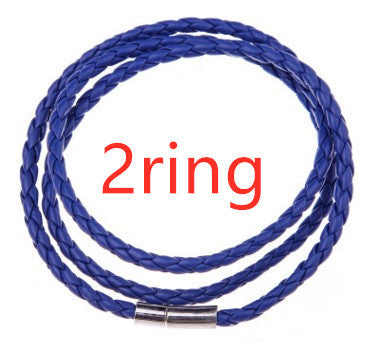 Personalized Mens Braided Genuine Leather Bracelet Stainless Steel Custom Beads Name Charm Bracelet For Men With Family Names A&S Collection
