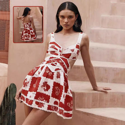 Floral Lace V-Neck Dresses - Shop Now CJ