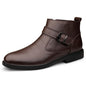 Cowhide And Velvet Warm Leisure Plus Size Leather Boots A&S Collection