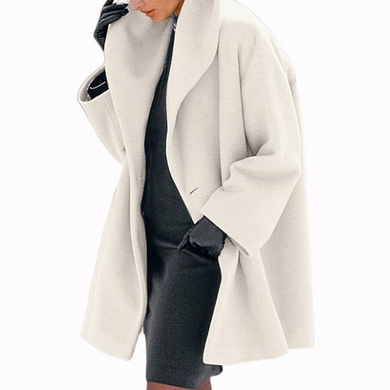 Stylish autumn-winter hooded fur coat: multi-color, round neck, and loose fit, double-sided for versatility A&S Collection