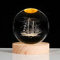 Luminous Starry Sky And Planets Moon Moon Crystal Ball Small Night Lamp Projection Ambience Light Creative Gift New Strange Gift A&S Collection