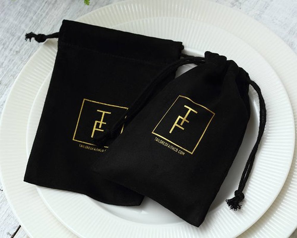 Flannel Jewelry Packaging Drawstring Drawstring Pocket Mobile Power Earphone Storage Bag A&S Collection