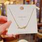 Fashion Titanium Steel Necklace - Light Luxury Design with Advanced Sense for Unique Style CJ