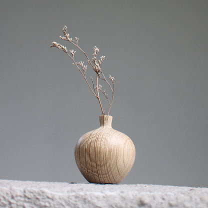 Japanese Style Groceries Solid Wood Dried Flowers And Flowerpot Wooden Craftwork Ins Vase A&S Collection