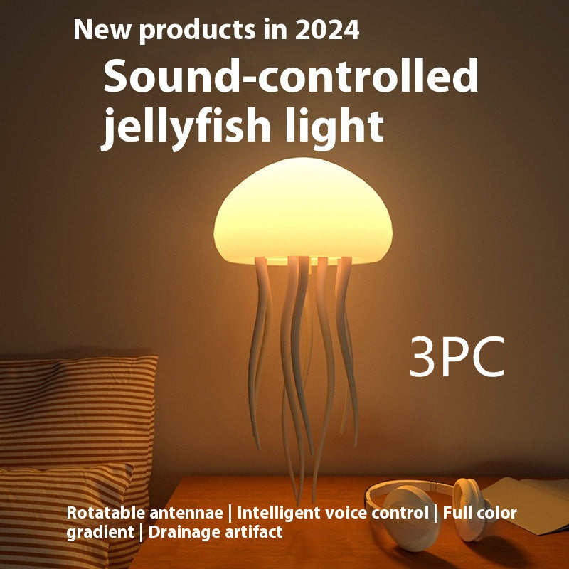 Jellyfish Mood Lamp LED Jellyfish Night Light Portable Jellyfish Lamp Jellyfish Decorations Smart Table Lamp For Bedside Desk A&S Collection
