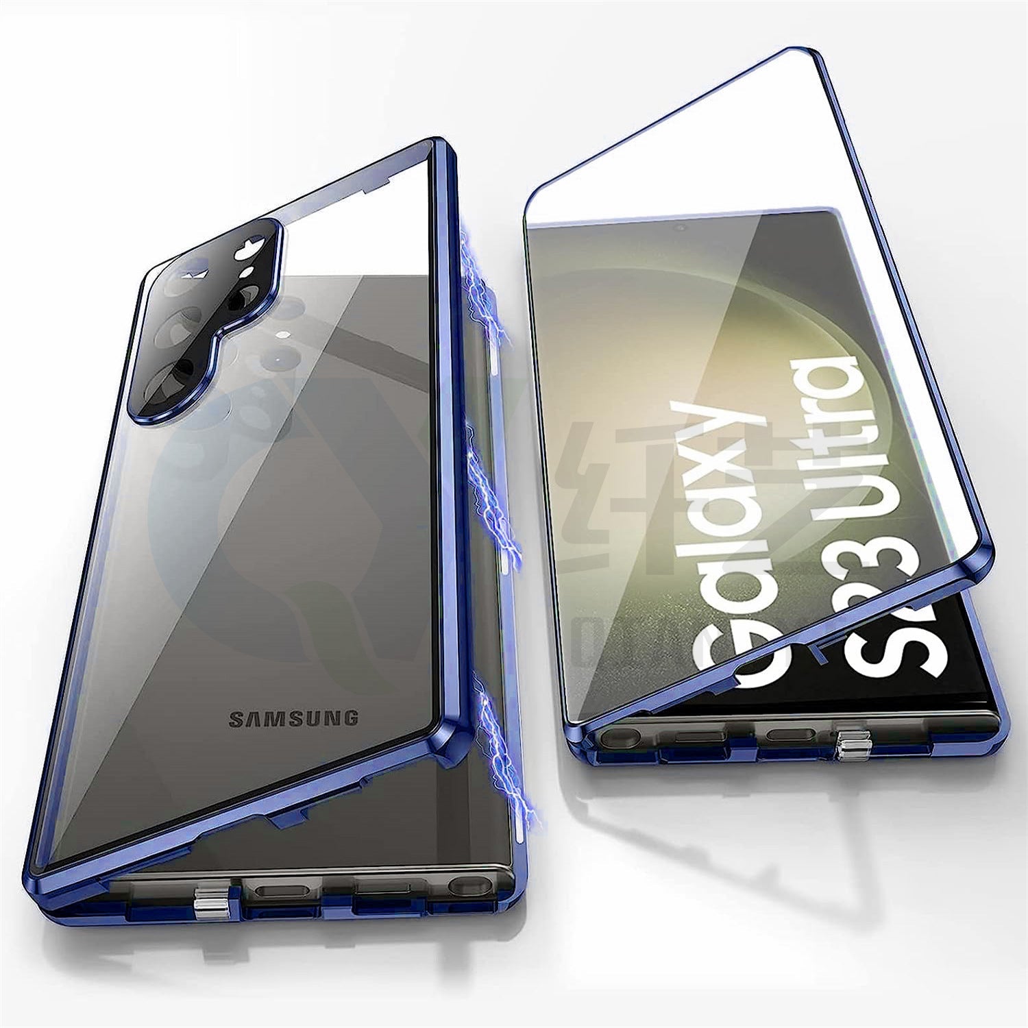 Applicable To S24Ultra Peep-proof Magnetic Mirror Universal Magnetic King Phone Case.