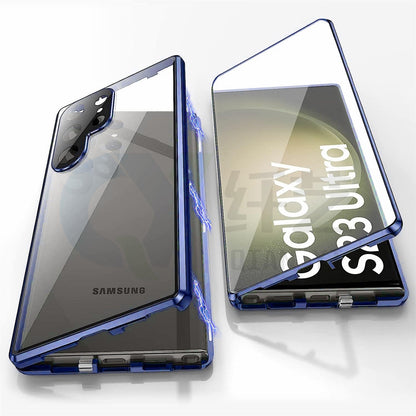 Applicable To S24Ultra Peep-proof Magnetic Mirror Universal Magnetic King Phone Case.